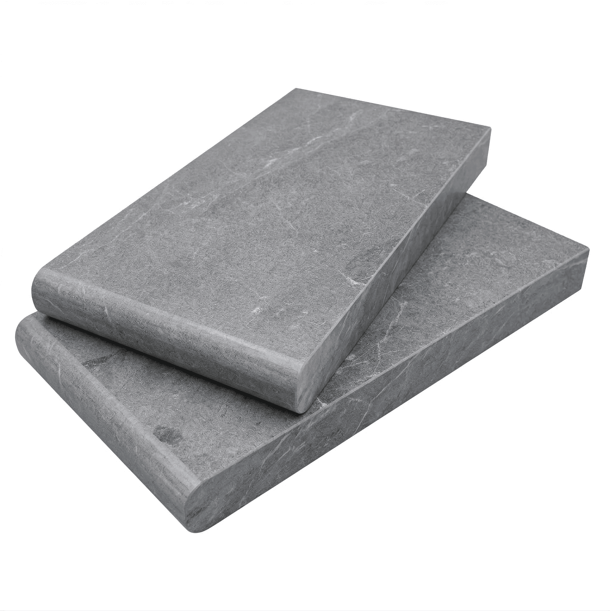 Aegean Grey Sandblasted 6x12 3cm Single Bullnose Coping
