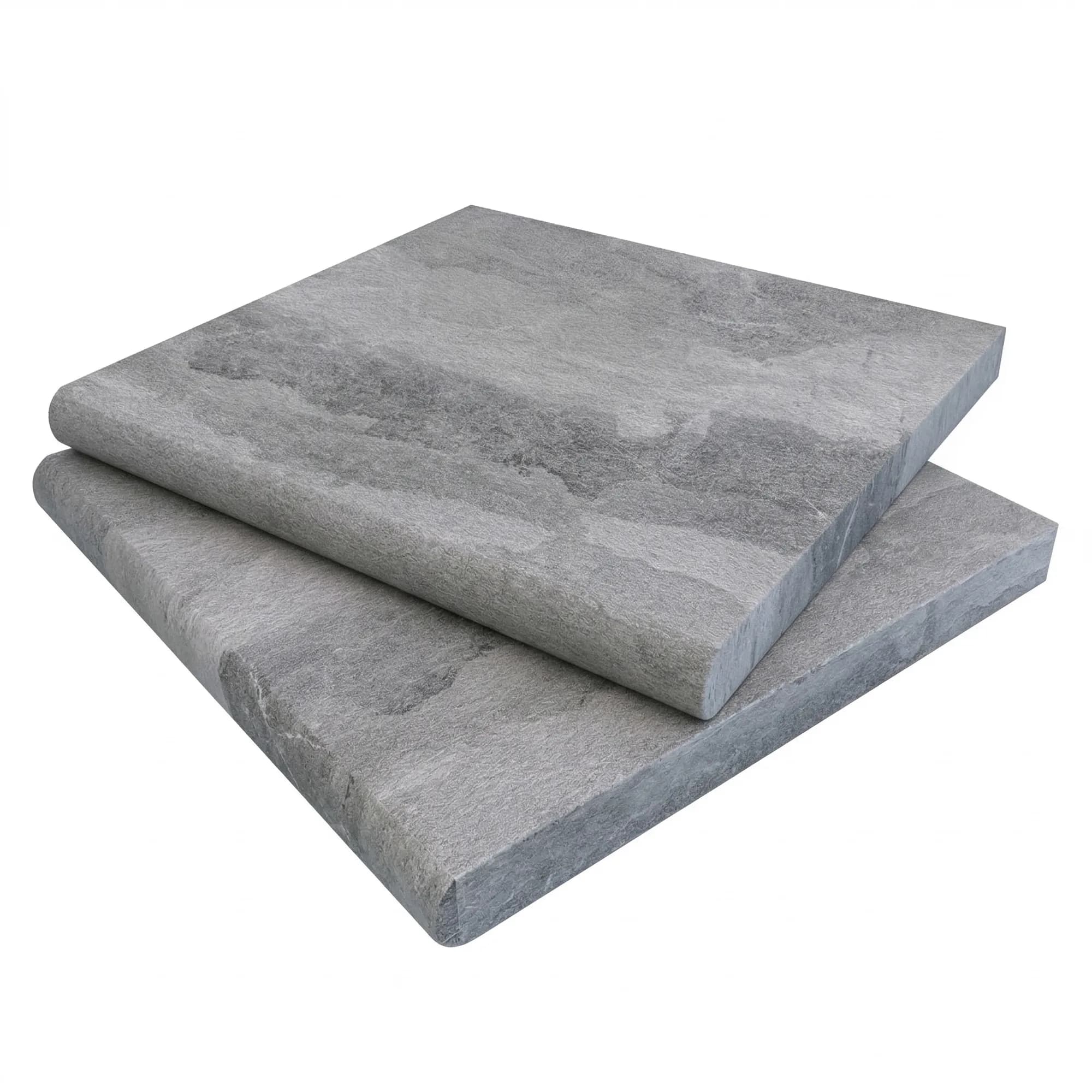 Aegean Grey Marble Sandblasted 12x12 3cm Single Bullnose Coping