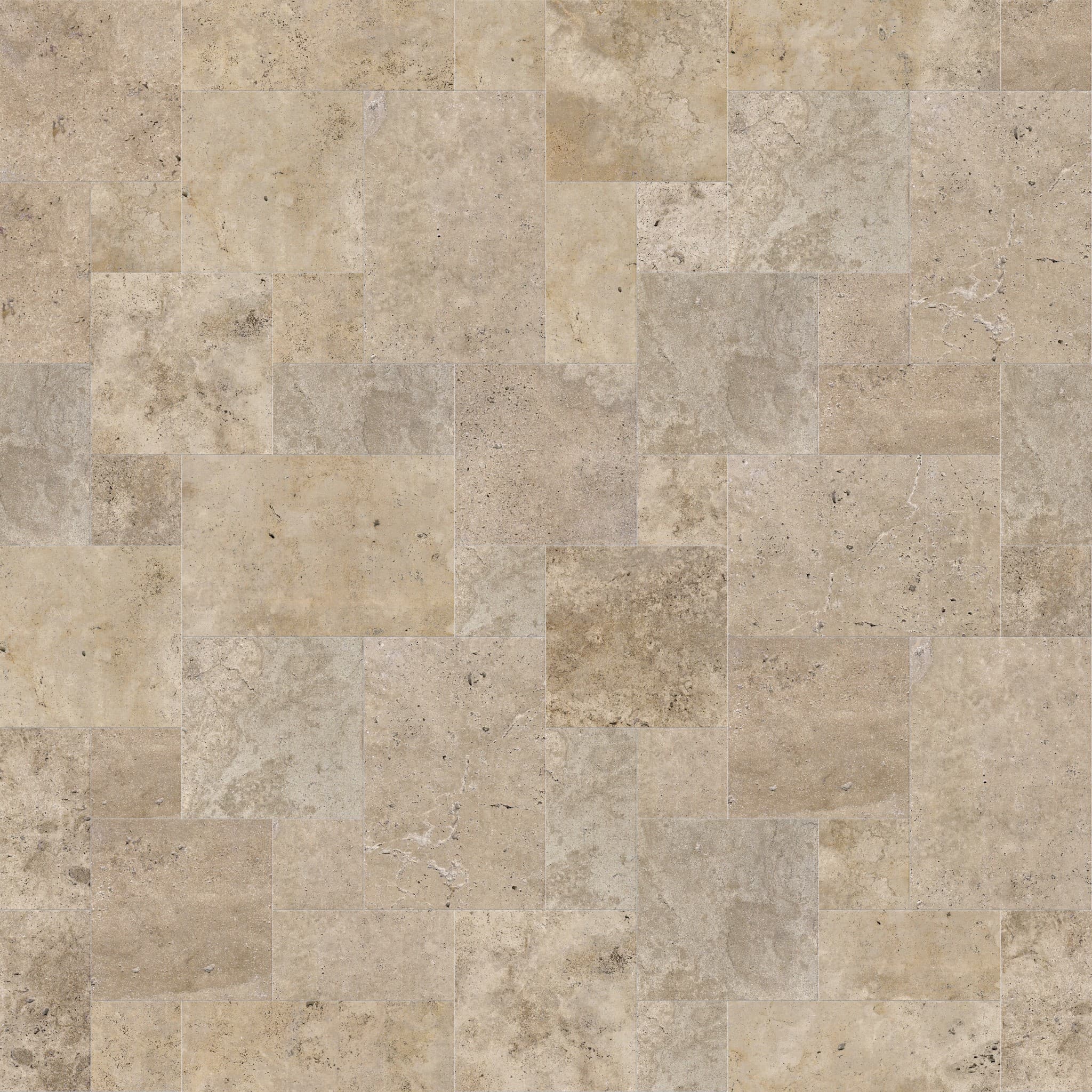 Antique Light Honed French Pattern 3cm Modern Tumbled Paver