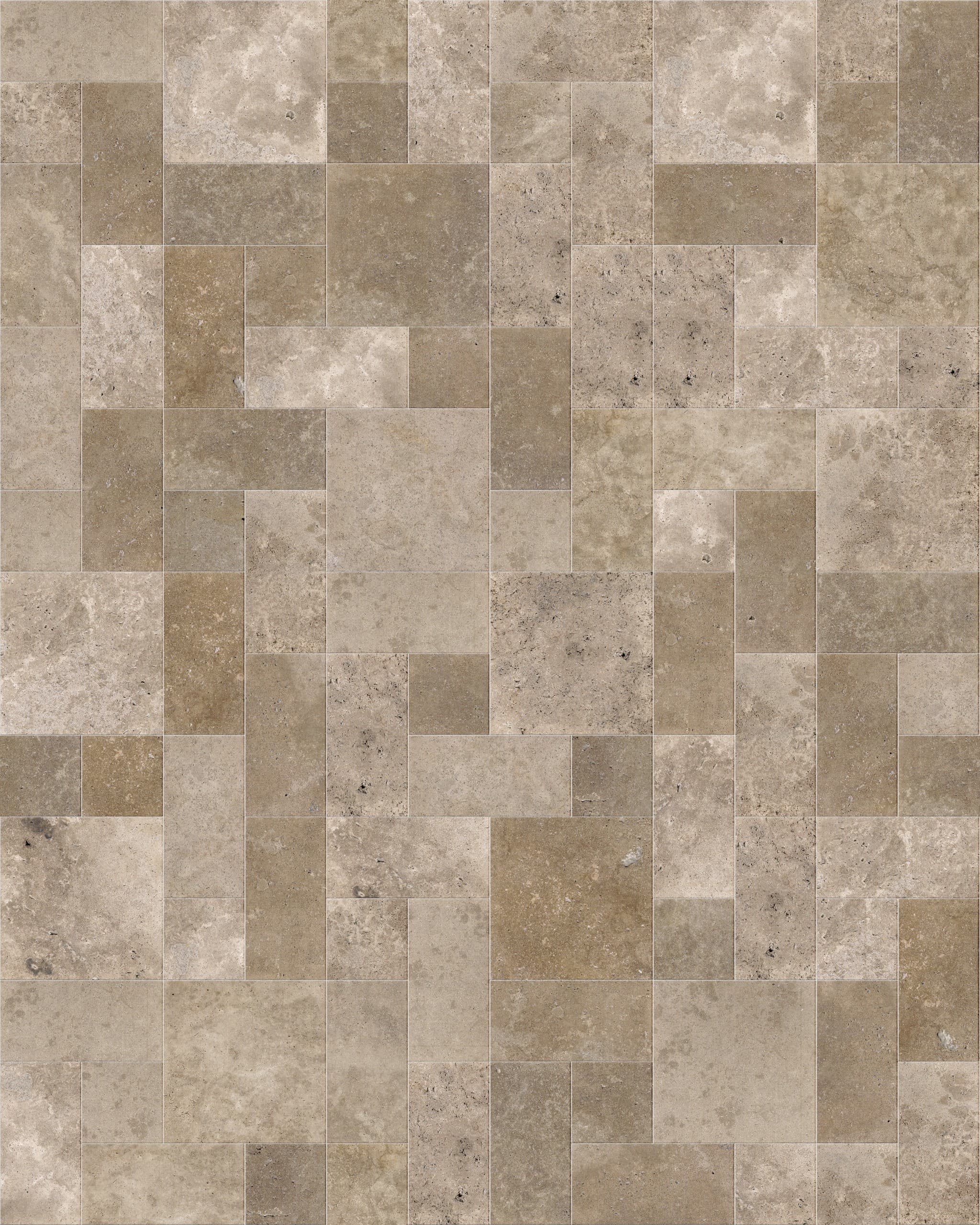 Walnut Premium Honed ANS Combo Pattern 3cm Modern Tumbled Paver