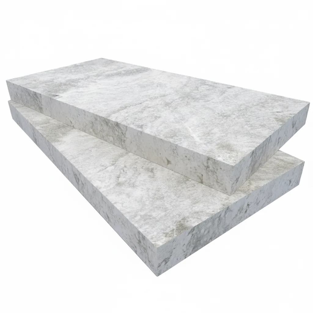 Aqua Grey Marble Brushed 12x24 5cm Eased Edge Coping