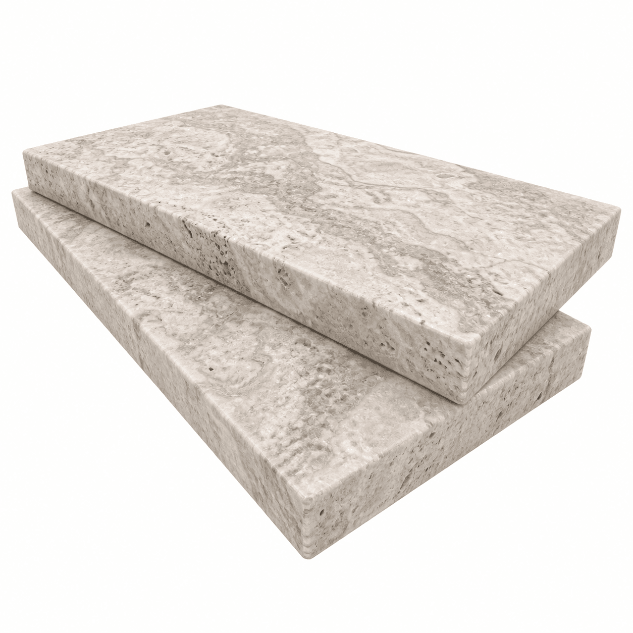 Plata Honed 12x24x2 Eased Edge Coping