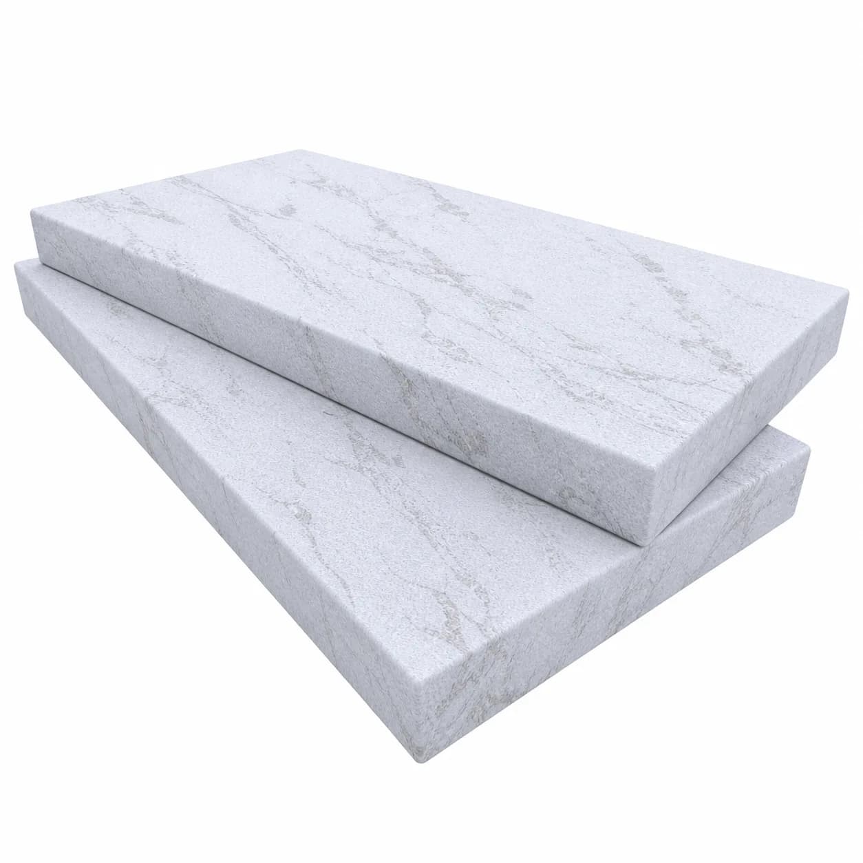 Royal Blue Marble Leathered 12x24 5cm Eased Edge Coping