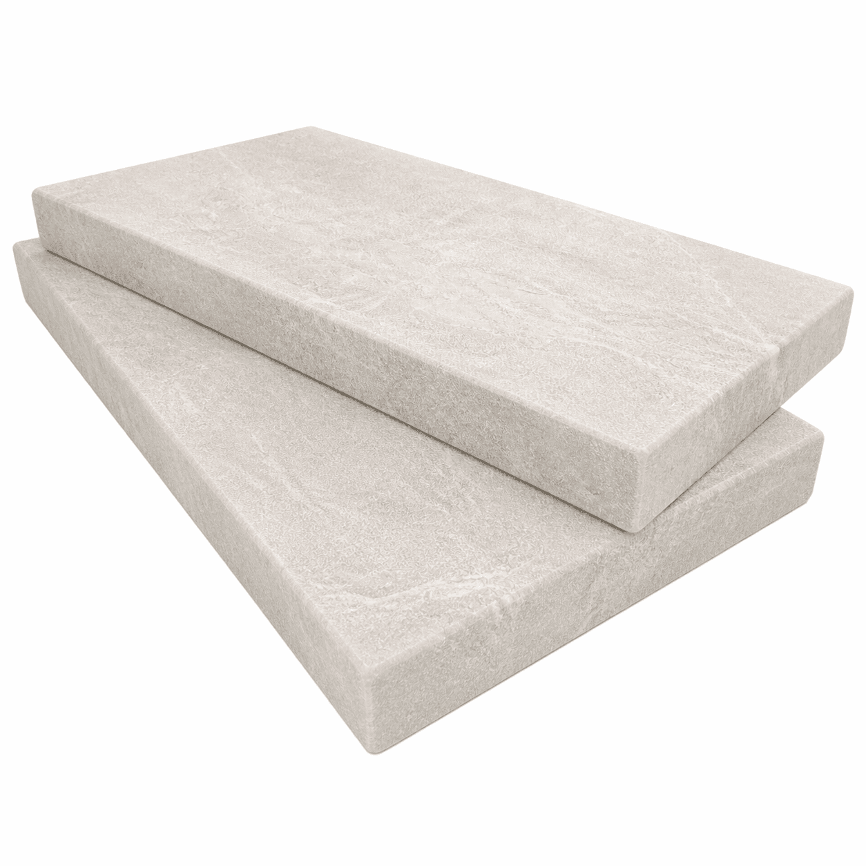 Royal Cream Leathered 12x24x2 Eased Edge Coping