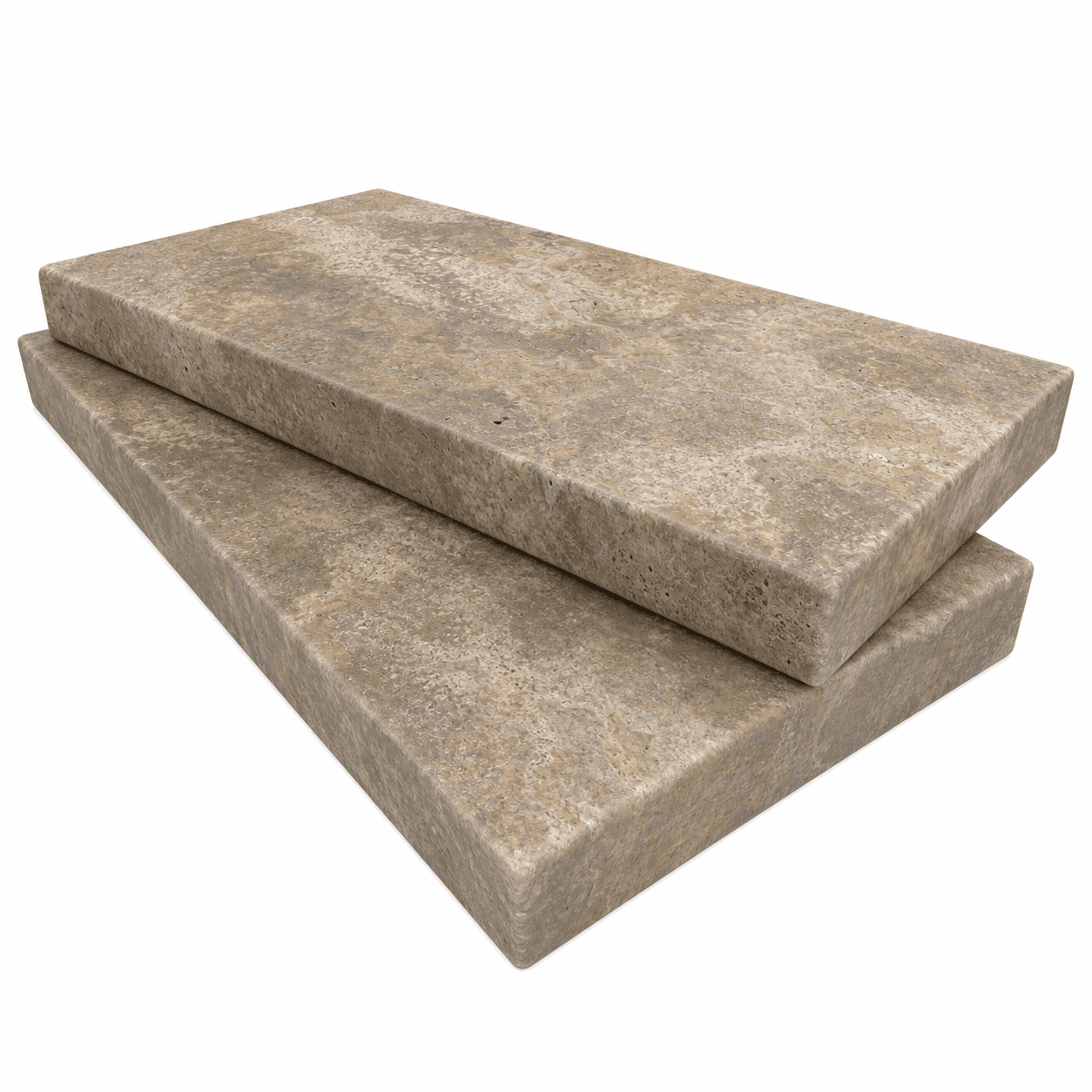 Scabos Honed 12x24x2 Eased Edge Coping