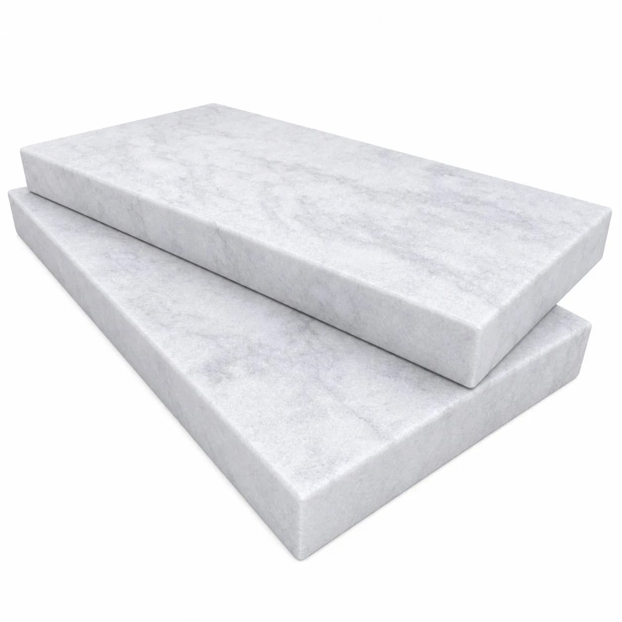 White Cloud Marble Leathered 12x24 5cm Eased Edge Coping
