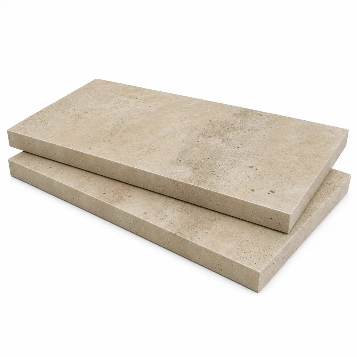 Antique Light Travertine Honed 12x24 3cm Modern Tumbled Paver