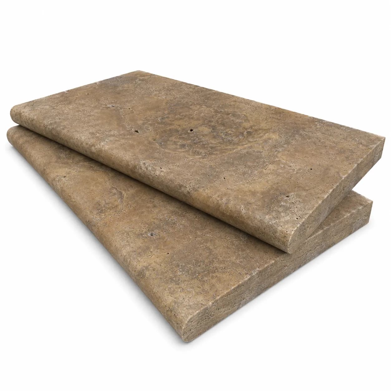 Scabos Travertine Honed 12x24 3cm Single Bullnose Coping