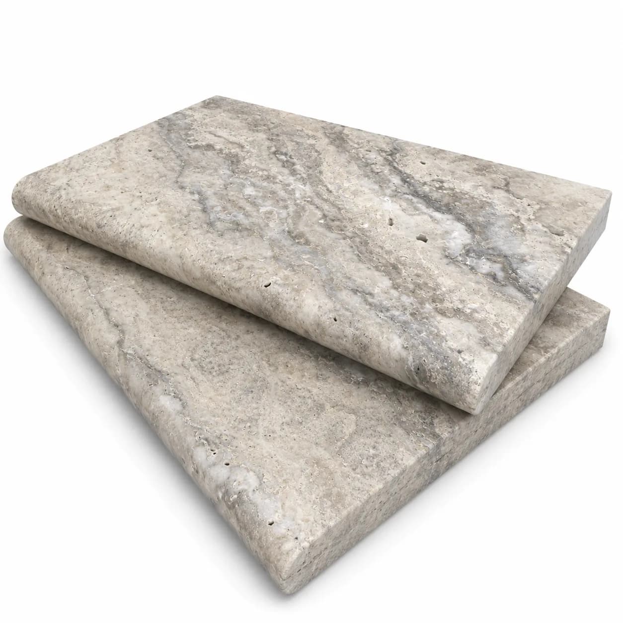 Plata Travertine Honed 12x24 3cm Single Bullnose Coping