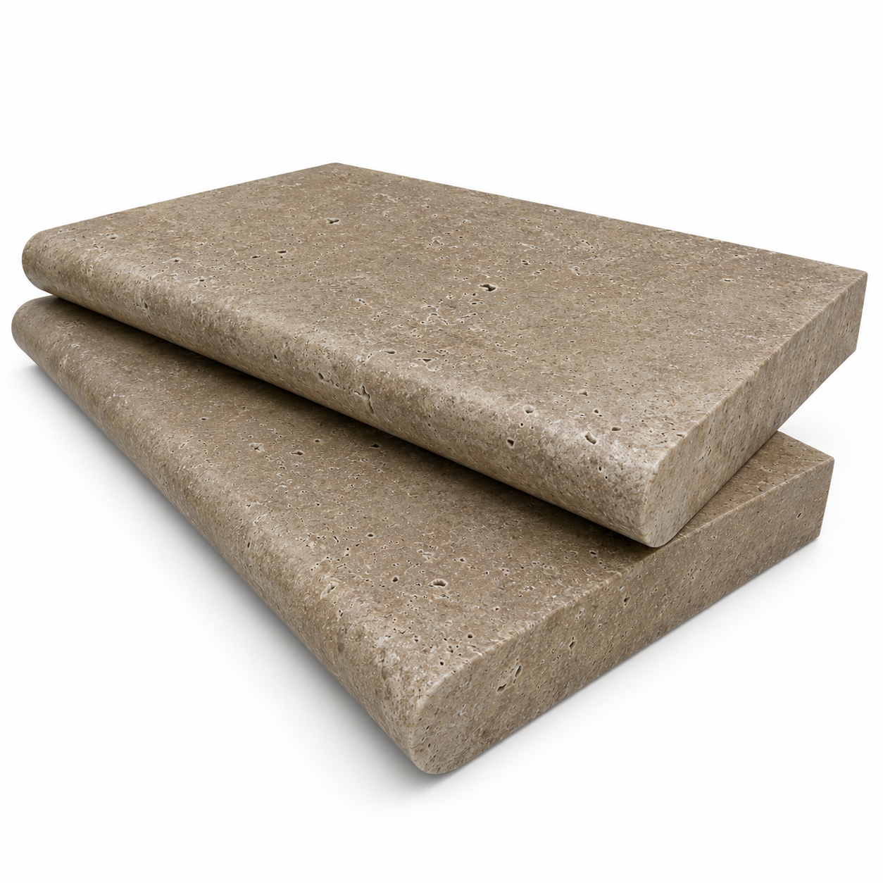 Denizli Noche Honed 12x24x2 Single Bullnose Coping