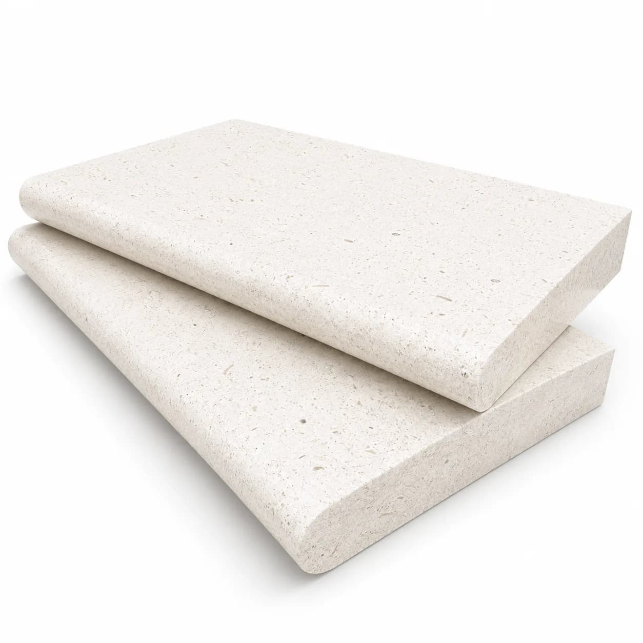 Myra White Limestone Honed 12x24 5cm Single Bullnose Coping