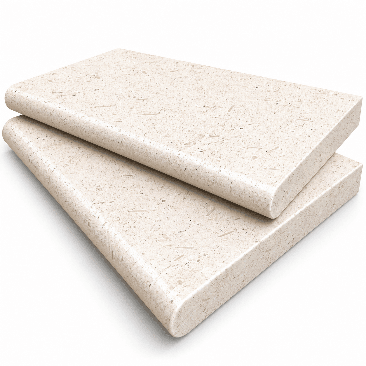 Myra White Honed 16x24x2 Single Bullnose Coping