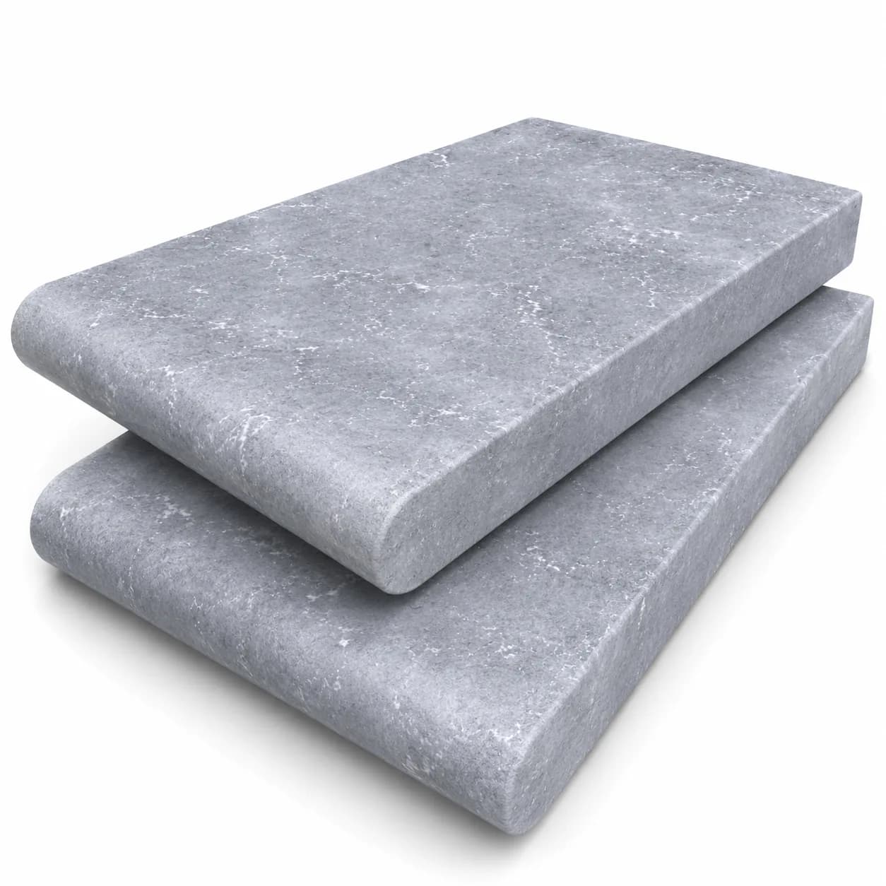 Blue Stone Marble Honed 6x12 3cm Single Bullnose Coping