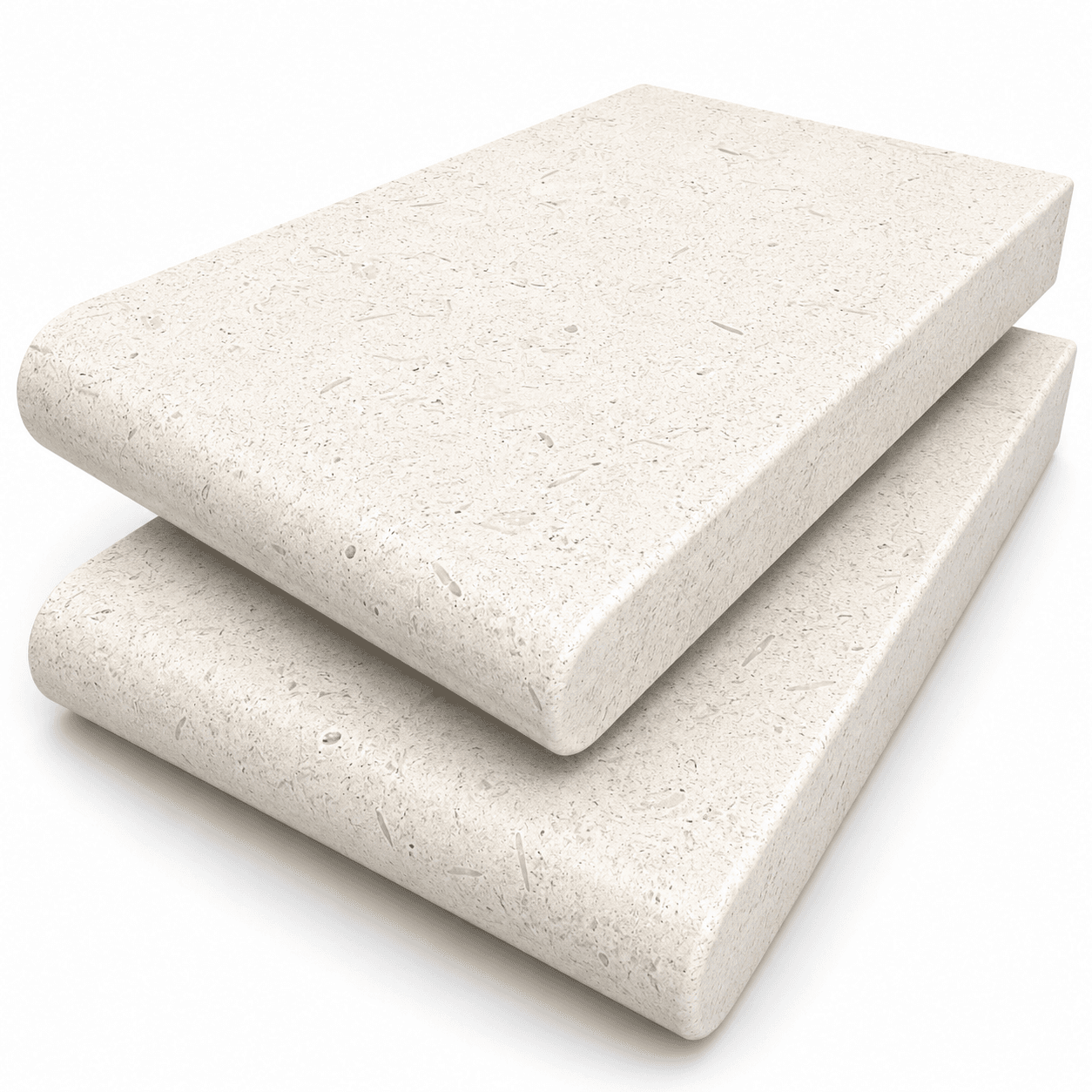 Myra White Honed 6x12 3cm Single Bullnose Coping