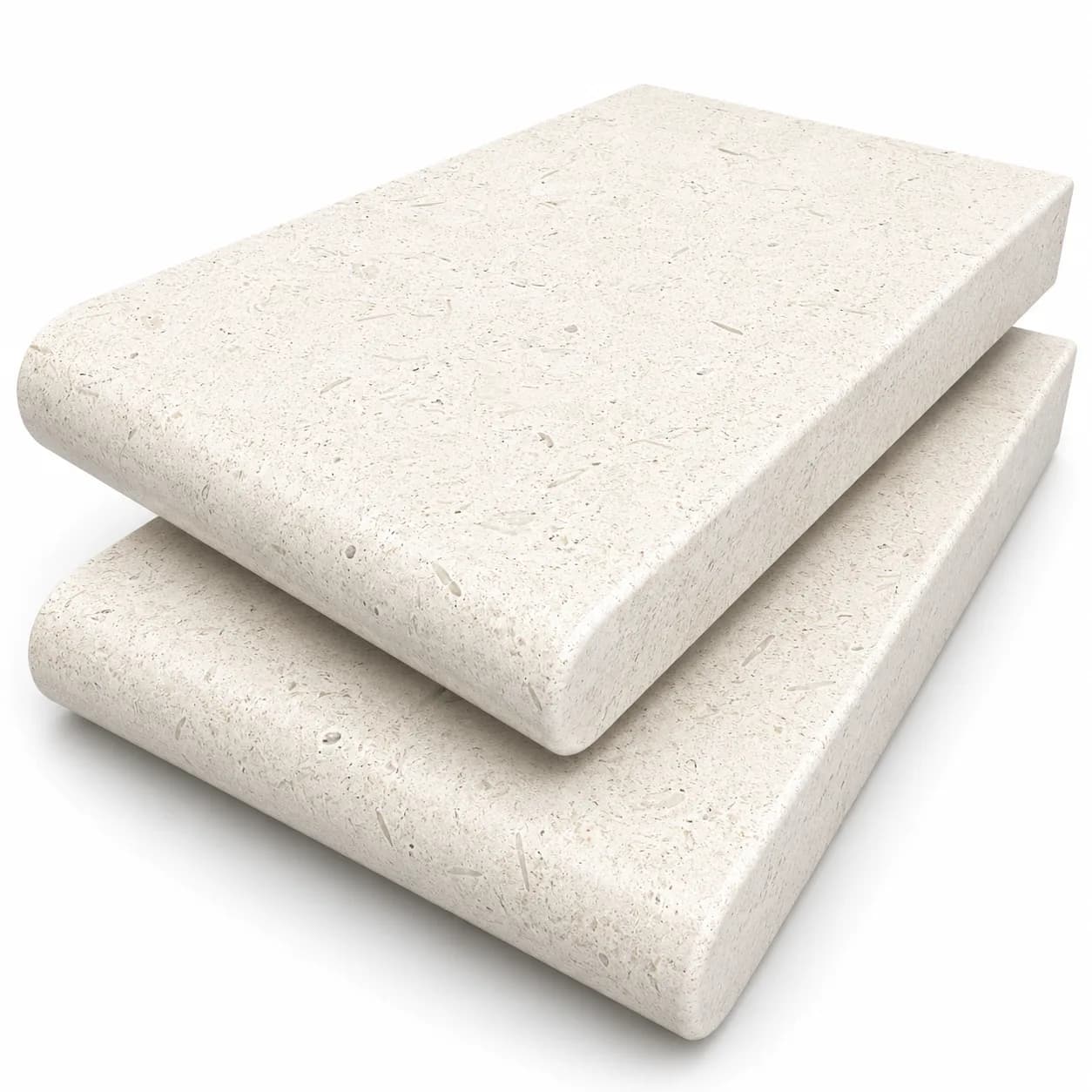 Myra White Limestone Honed 6x12 3cm Single Bullnose Coping