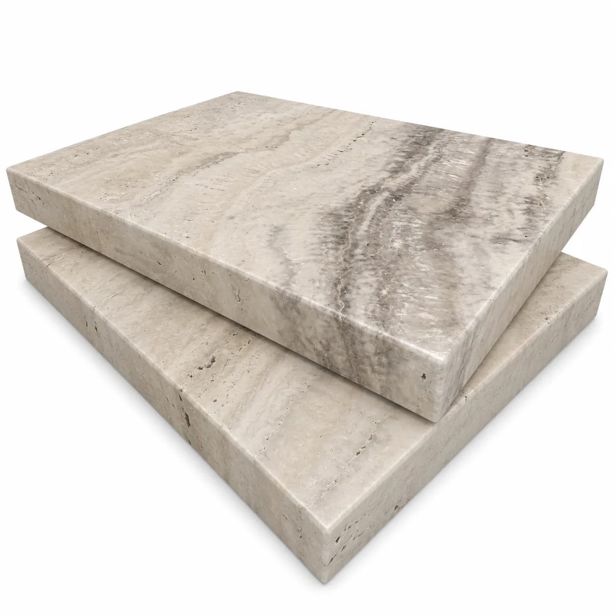 Cafe Premium Travertine Honed 16x24 5cm Eased Edge Coping