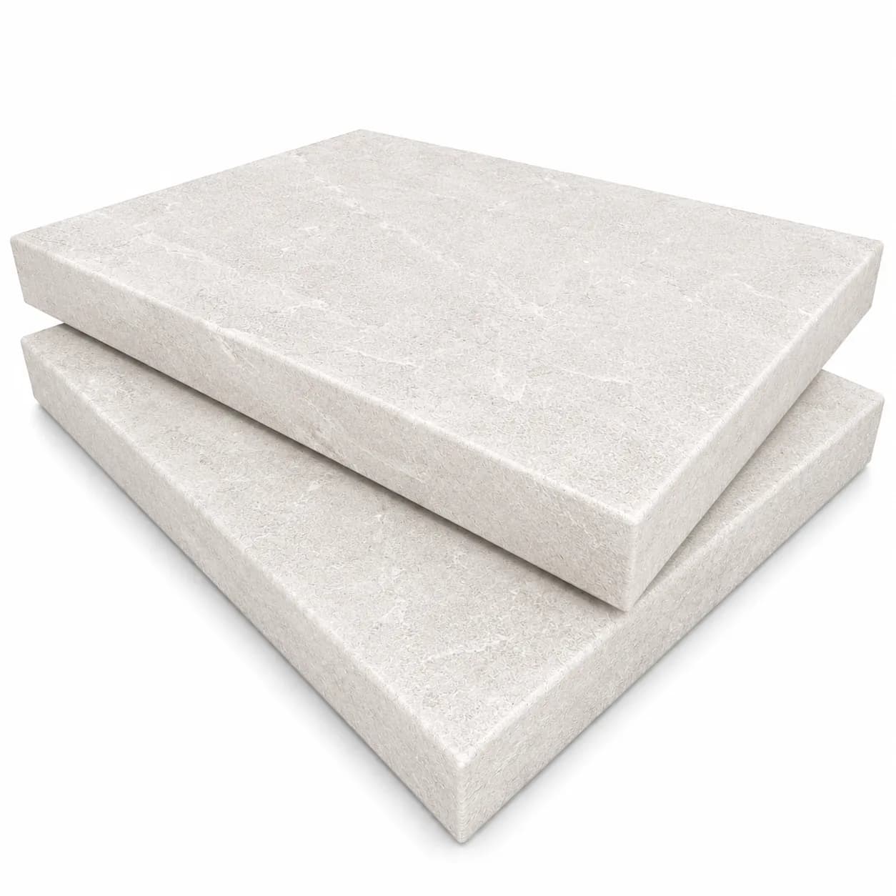 Royal Cream Marble Leathered 16x24 5cm Eased Edge Coping