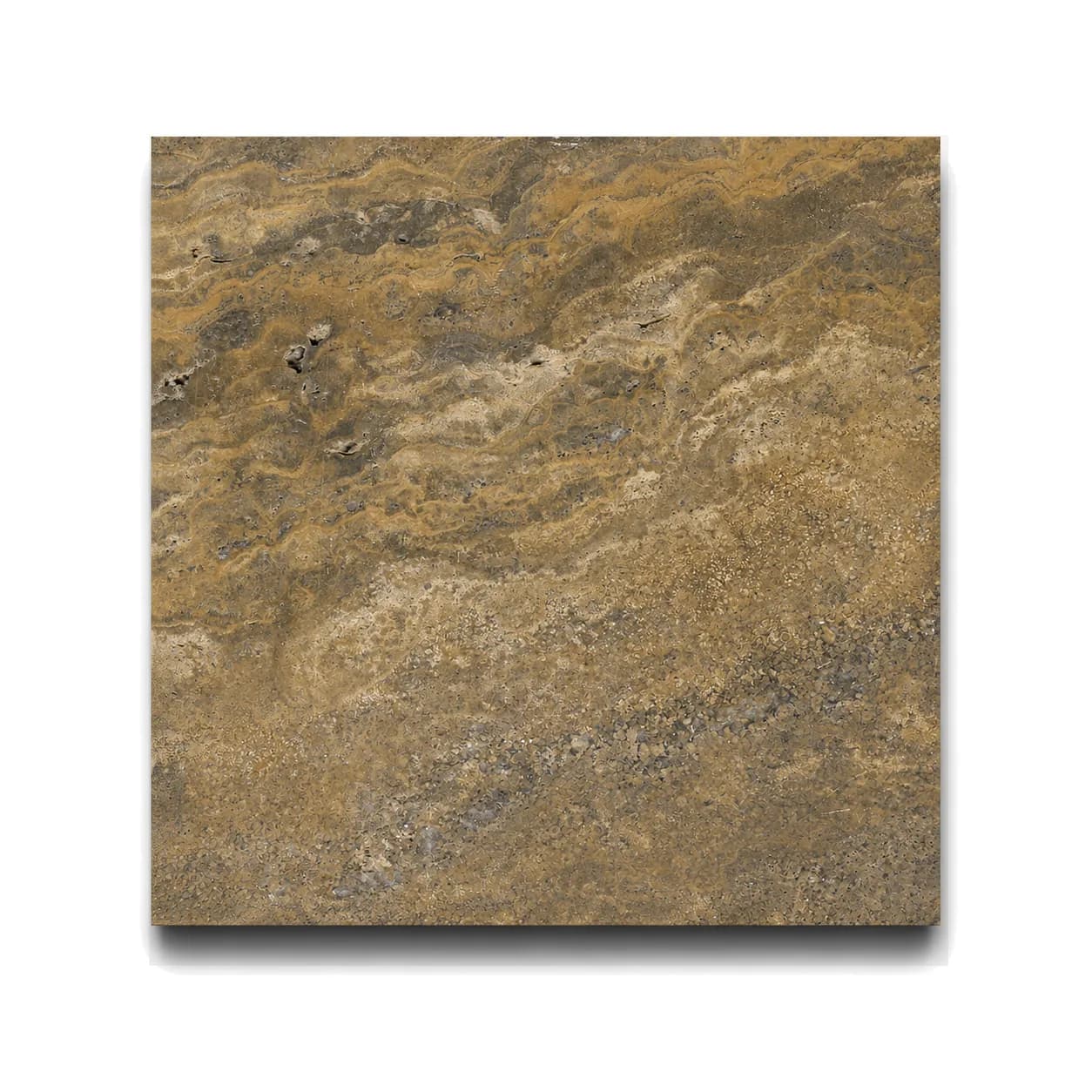 Scabos Travertine Honed 24x24 1.2cm Modern Tumbled Tile