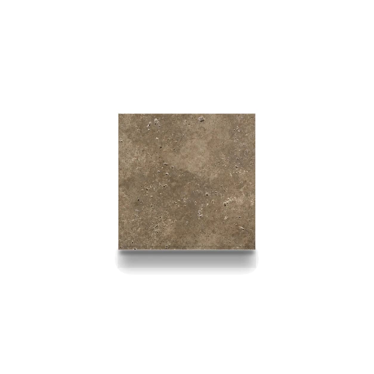 Dark Premium Travertine Honed 6x6 1.2cm Modern Tumbled Tile