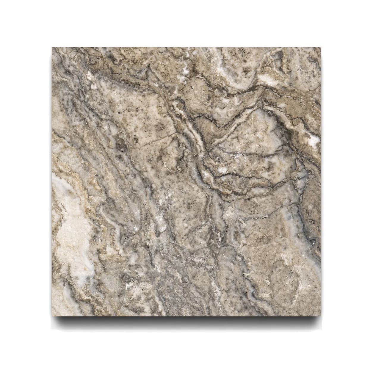 Plata Travertine Honed 12x12 1.2cm Modern Tumbled Tile