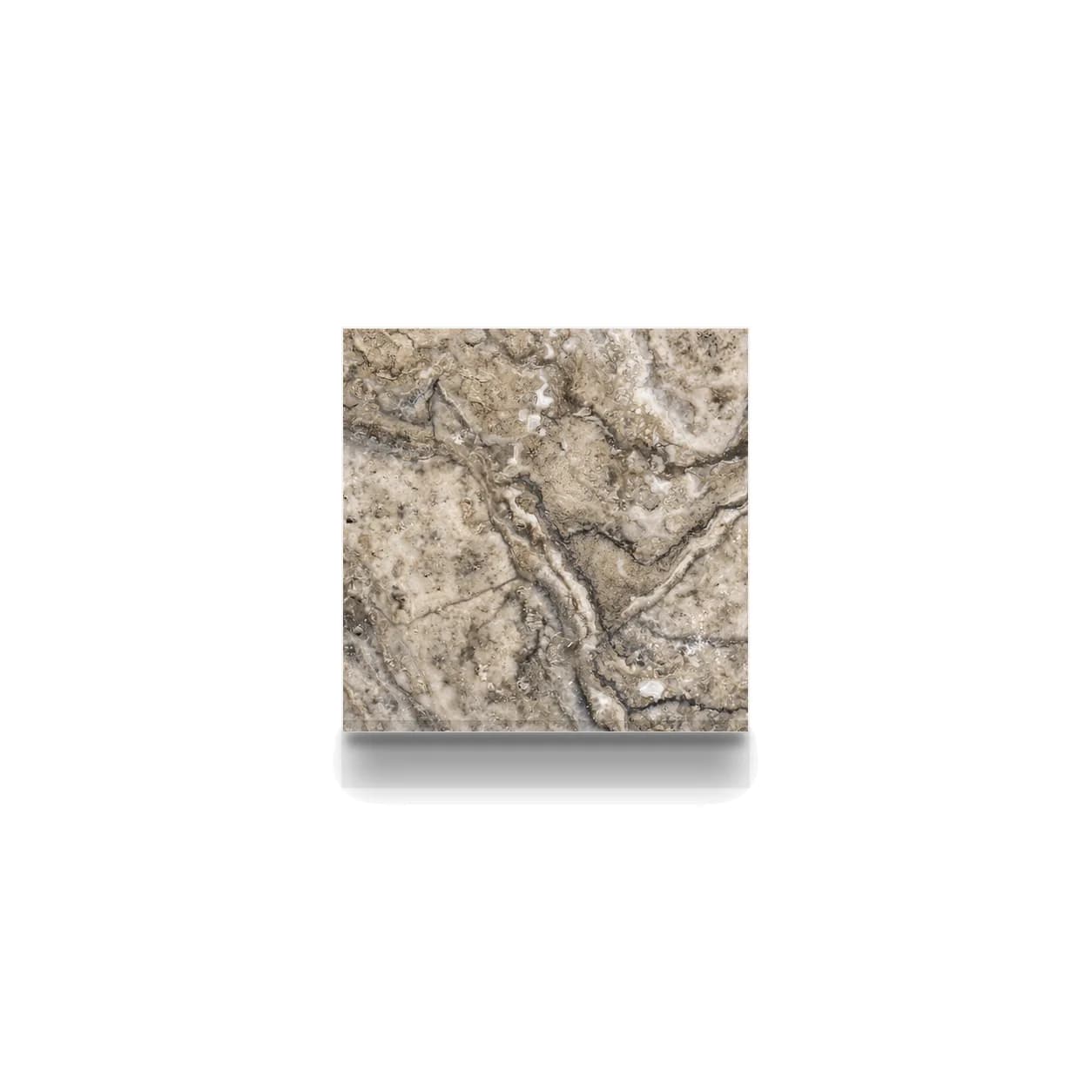 Plata Travertine Honed 6x6 1.2cm Modern Tumbled Tile