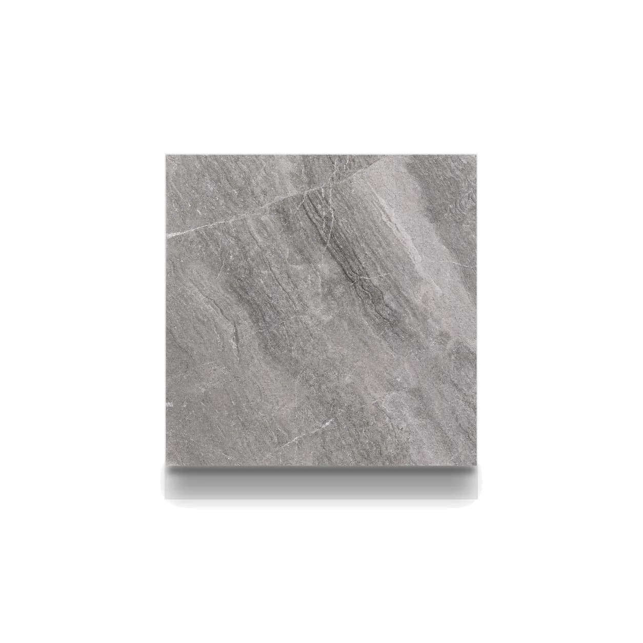 Aegean Grey Marble Sandblasted 16x16 3cm Modern Tumbled Paver