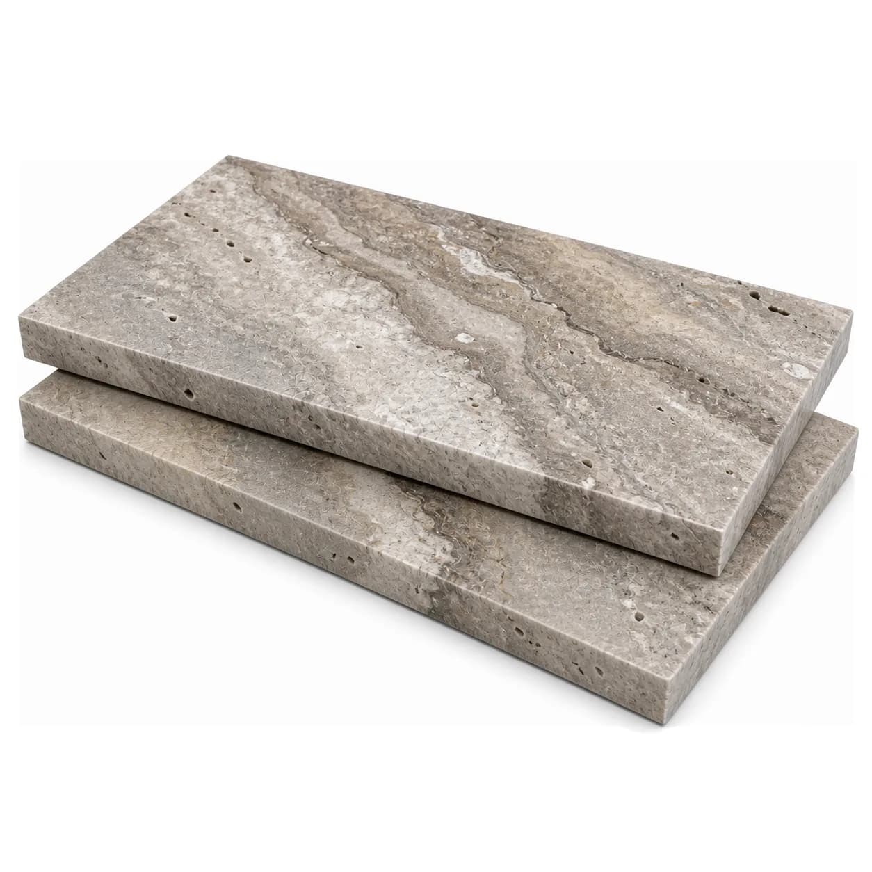 Plata Travertine Honed 12x24 3cm Modern Tumbled Paver