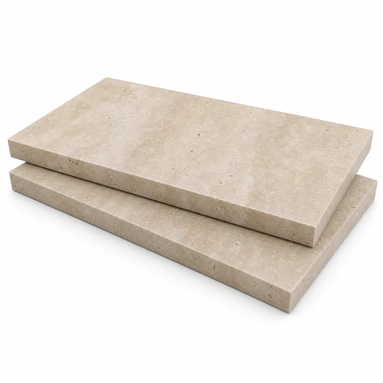 Light Premium Travertine Honed 12x24 3cm Modern Tumbled Paver