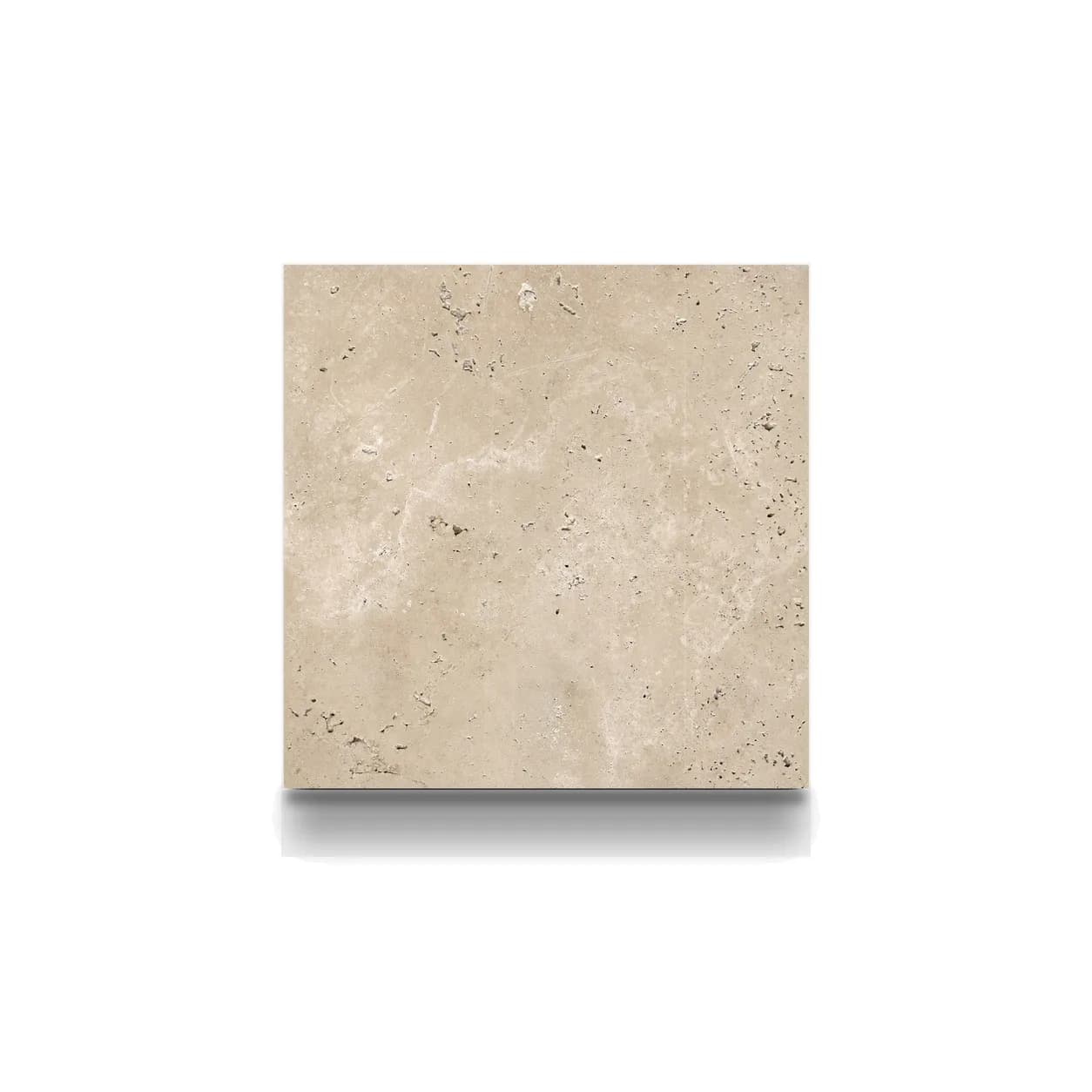Light Premium Travertine Honed 16x16 3cm Modern Tumbled Paver