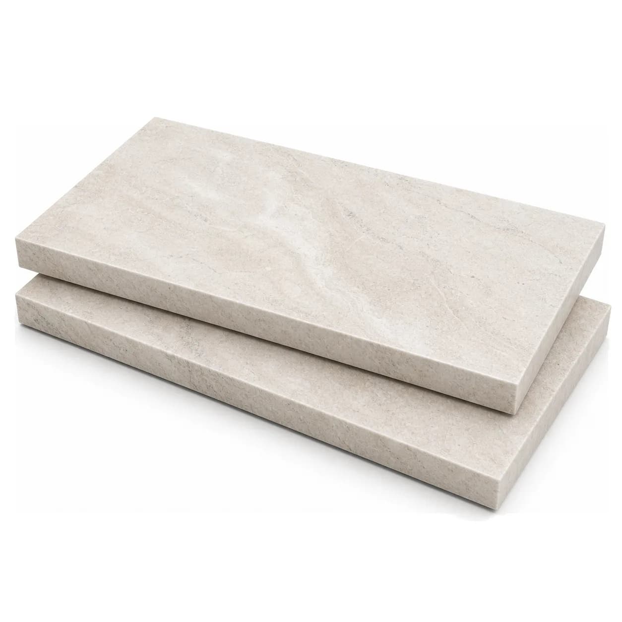 Royal Cream Marble Leathered 12x24 3cm Modern Tumbled Paver