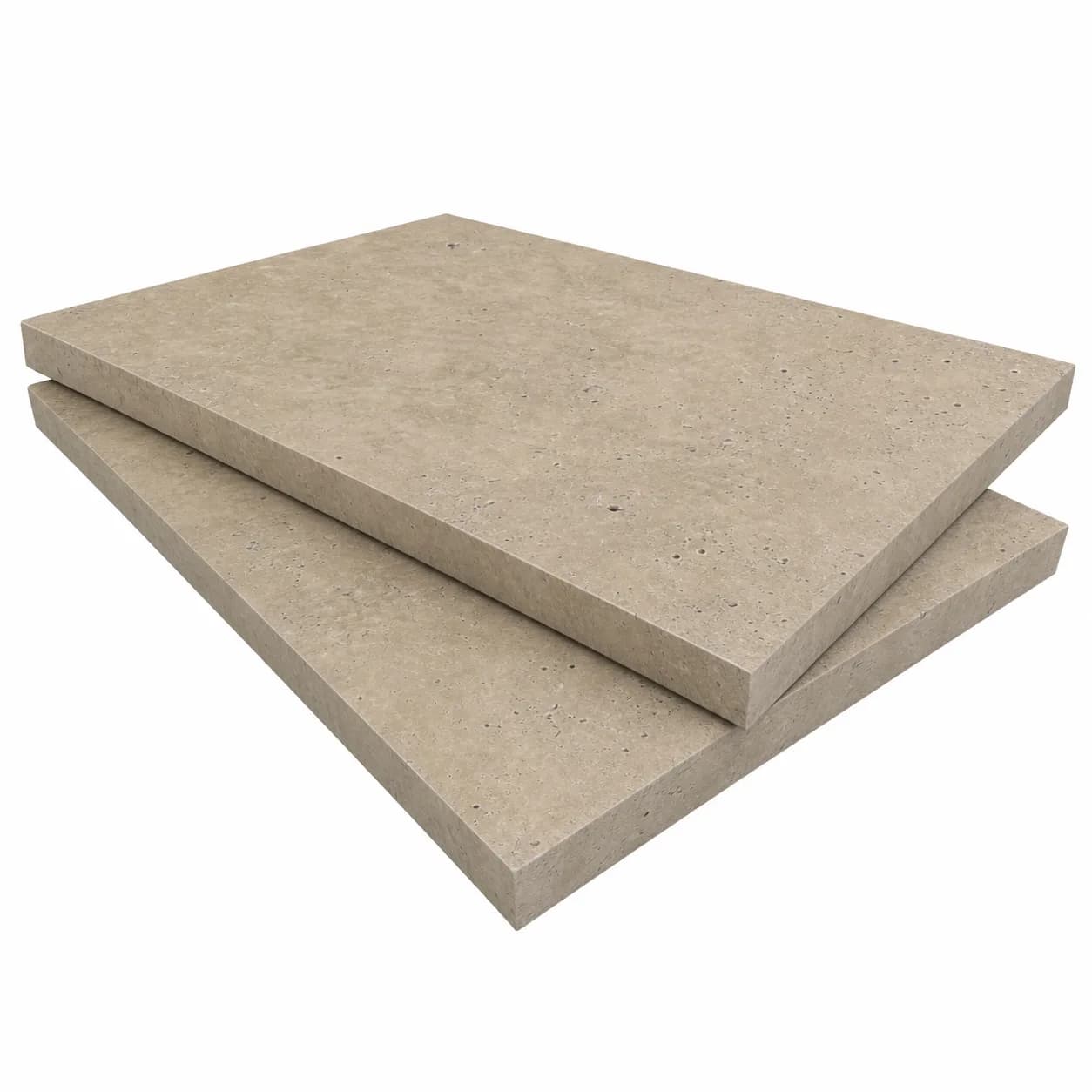 Antique Light Travertine Honed 16x24 3cm Modern Tumbled Paver
