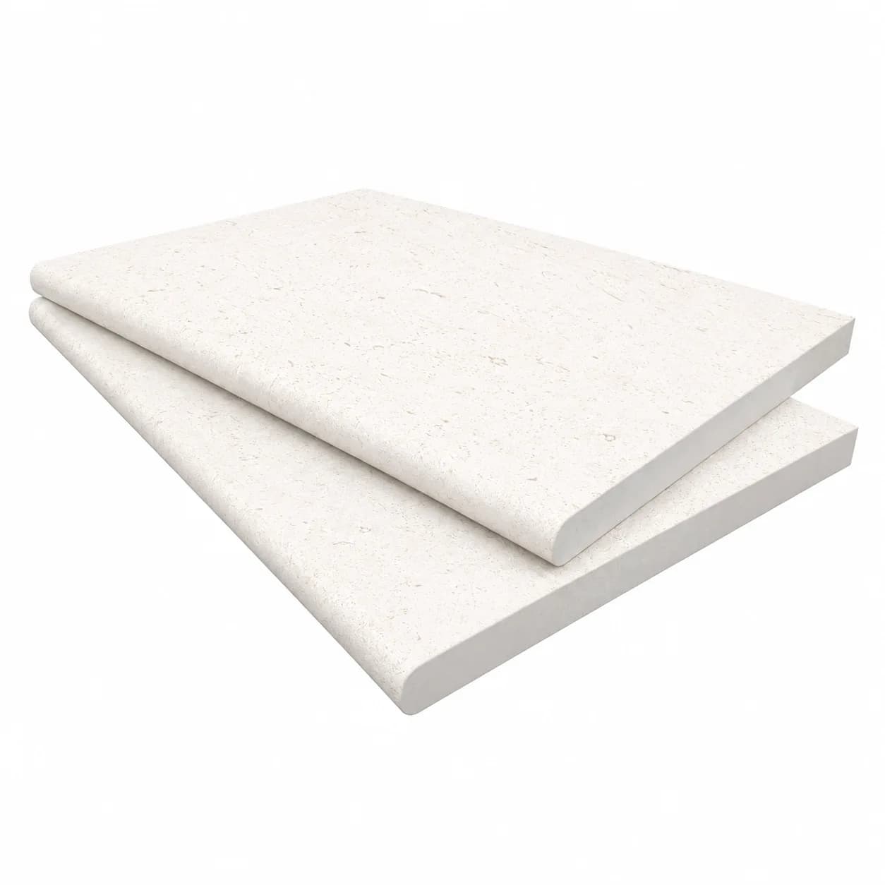 Myra White Limestone Honed 16x24 3cm Single Bullnose Coping